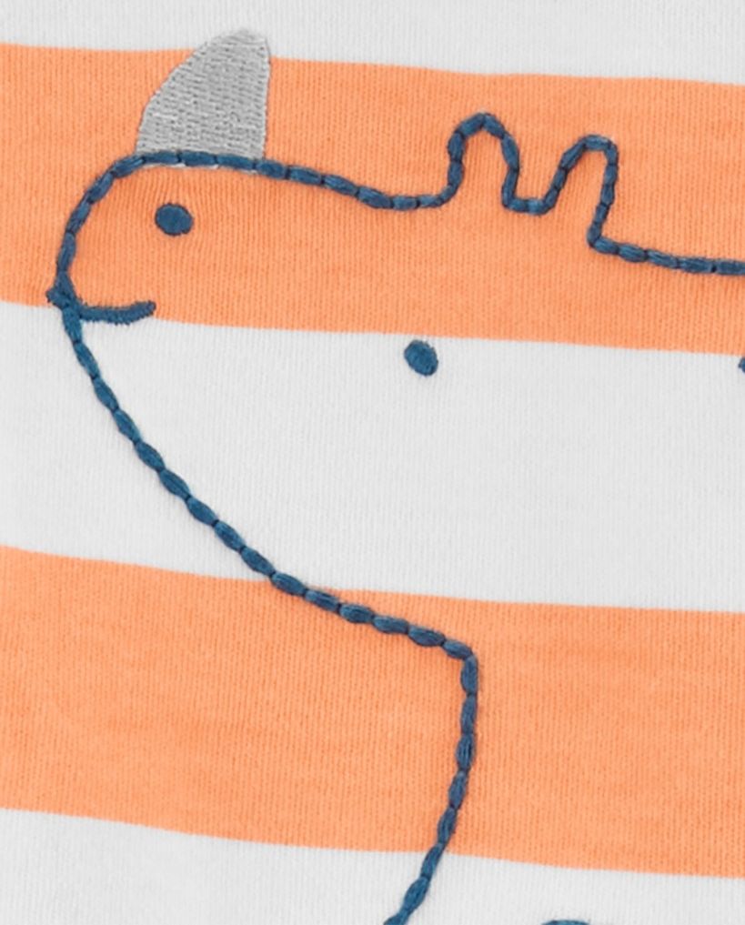 CARTER'S Overal na zip Sleep&Play Orange Rhino chlapec NB/vel. 56 - obrázek 2