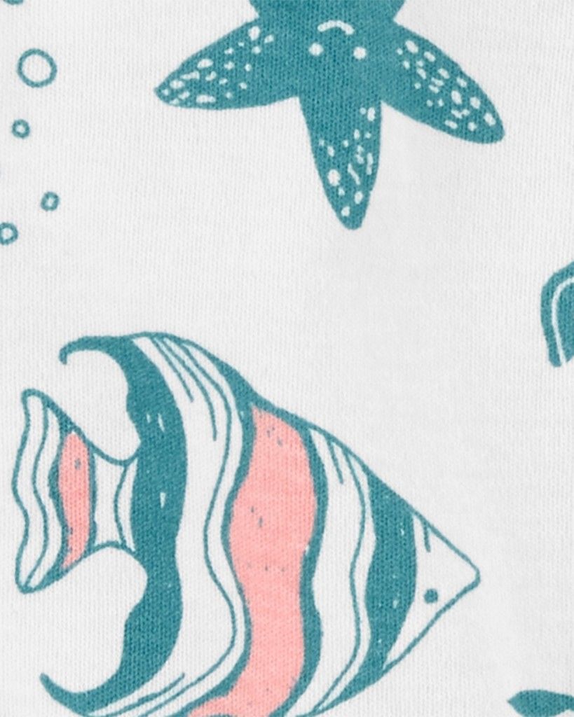 CARTER'S Overal na druky Sleep&Play Ivory Ocean dívka LBB 9m - obrázek 2