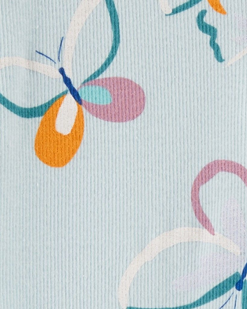 CARTER'S Overal na zip Sleep&Play Blue Butterfly dívka NB/vel. 56 - obrázek 2