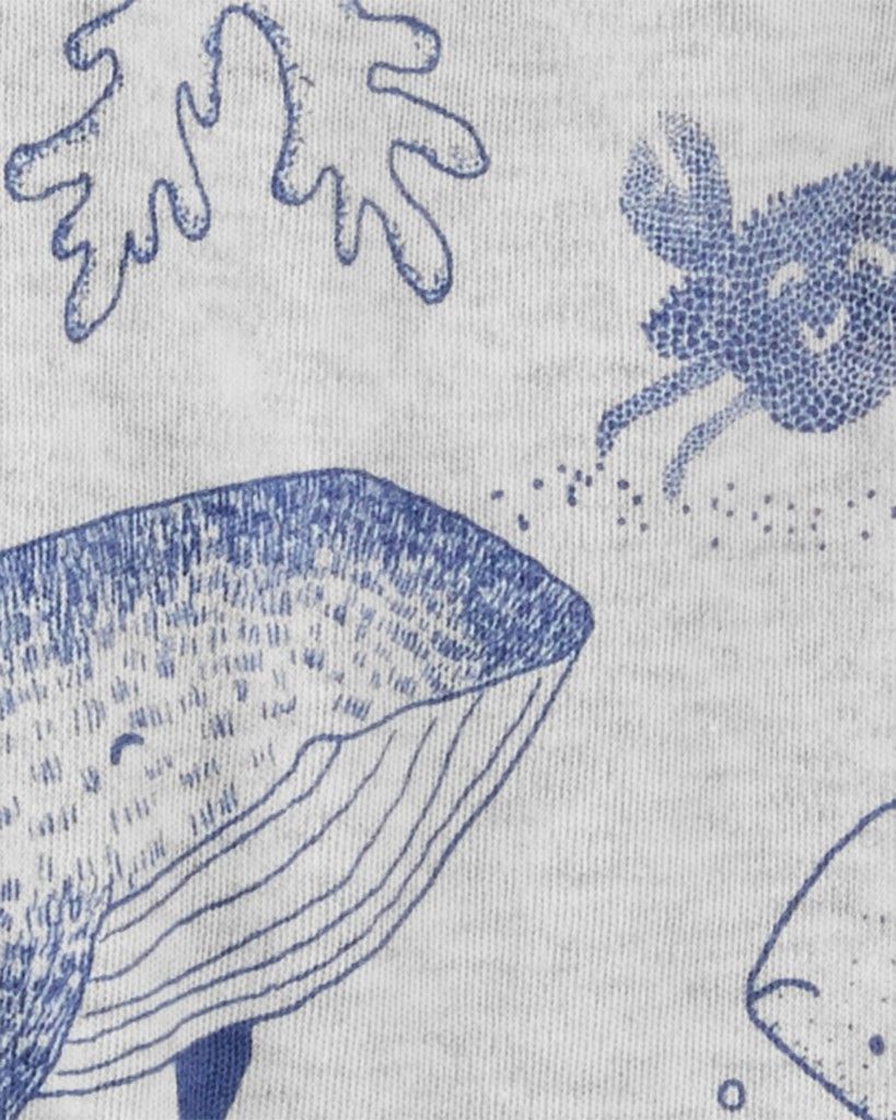 CARTER'S Overal na druky Sleep&Play Grey Ocean chlapec LBB PRE/vel. 46 - obrázek 2