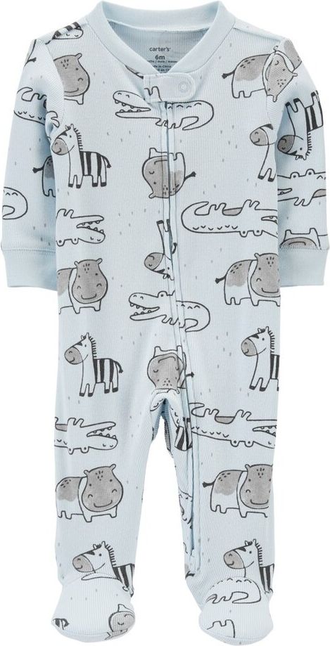 CARTER'S Overal na zip Sleep&Play Blue Safari chlapec 6m - obrázek 1