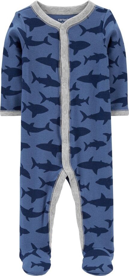 CARTER'S Overal na druky Sleep&Play Blue Shark chlapec 3m - obrázek 1