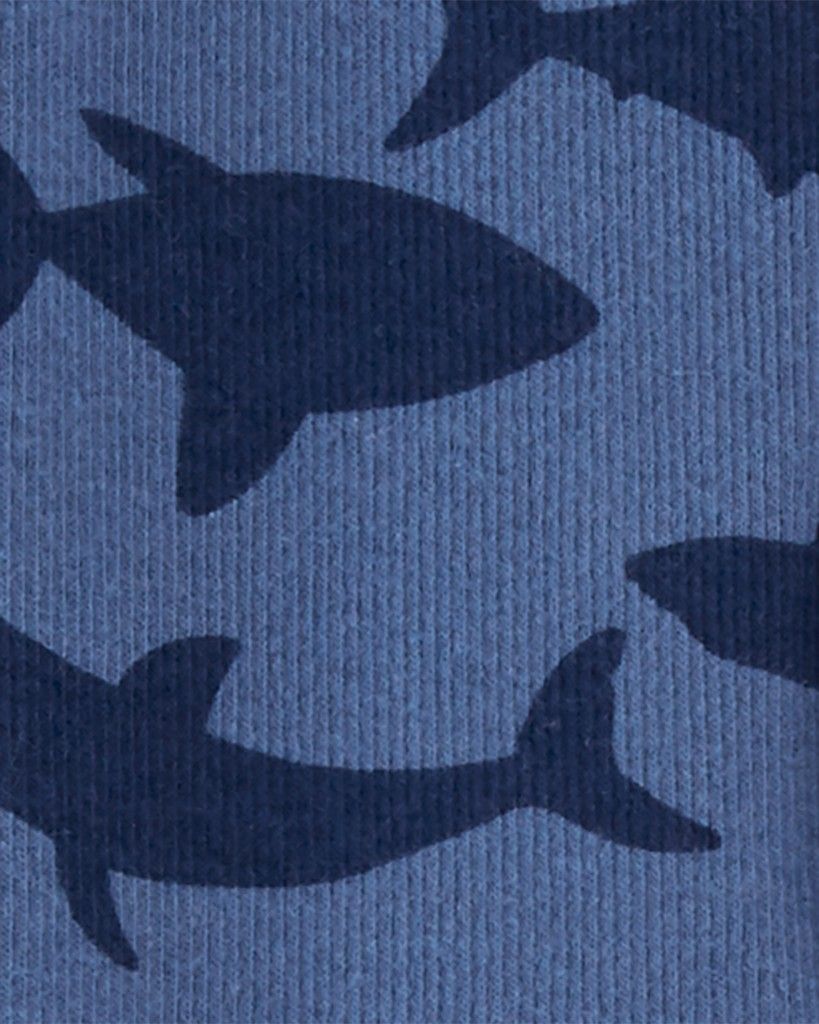CARTER'S Overal na druky Sleep&Play Blue Shark chlapec 3m - obrázek 2