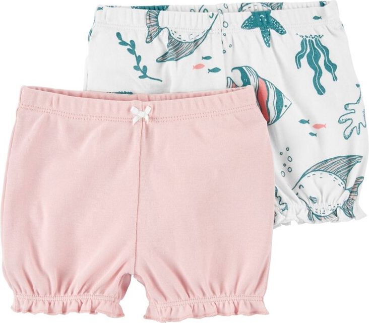 CARTER'S Kraťasy Pink Ocean holka 2ks 6m - obrázek 1