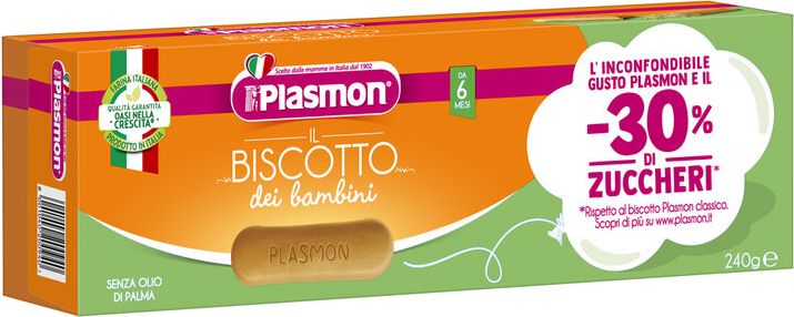 PLASMON Sušenky -30 % cukru 240g, 6m+ - obrázek 1