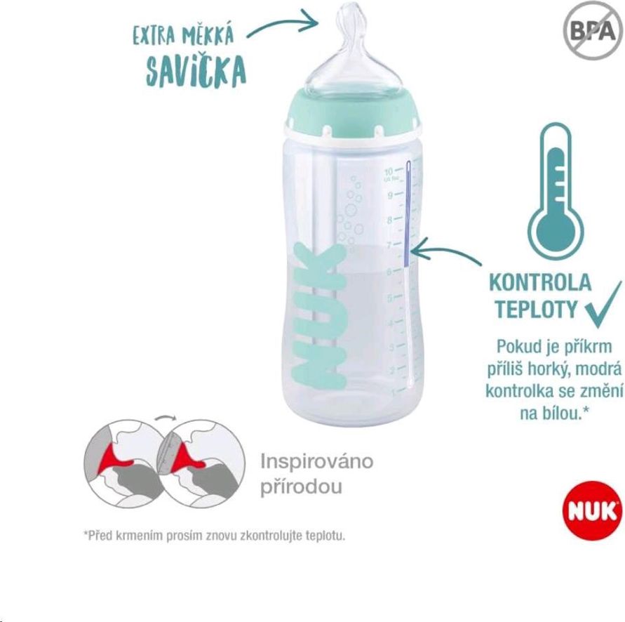 NUK FC+ Anti-colic láhev s kontrolou teploty 300 ml - obrázek 3