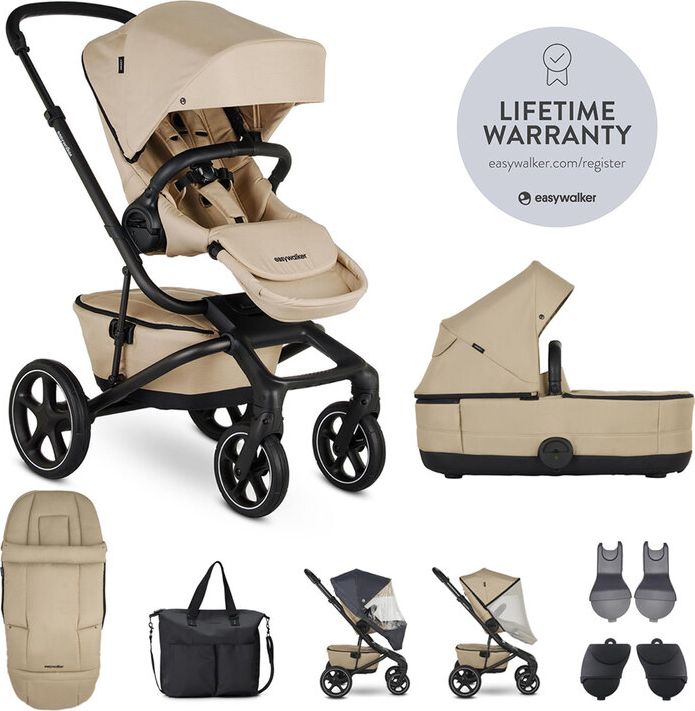EASYWALKER SET XXL kočárek kombinovaný Jimmey Sand Taupe s příslušenstvím - obrázek 1