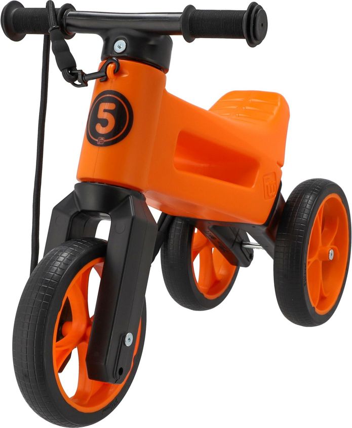 TEDDIES Odrážedlo Funny wheels Rider SuperSport oranž. 2v1+popruh - obrázek 2