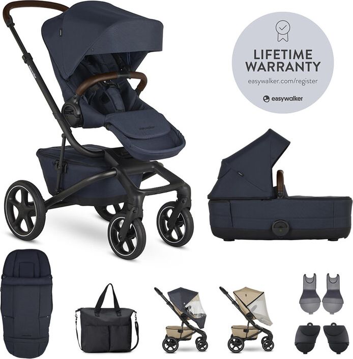 EASYWALKER SET XXL kočárek kombinovaný Jimmey Indigo Blue s příslušenstvím - obrázek 1