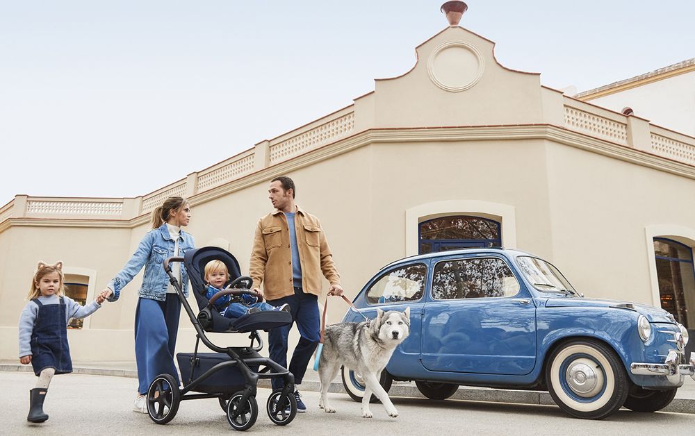 EASYWALKER SET XXL kočárek kombinovaný Jimmey Indigo Blue s příslušenstvím - obrázek 45