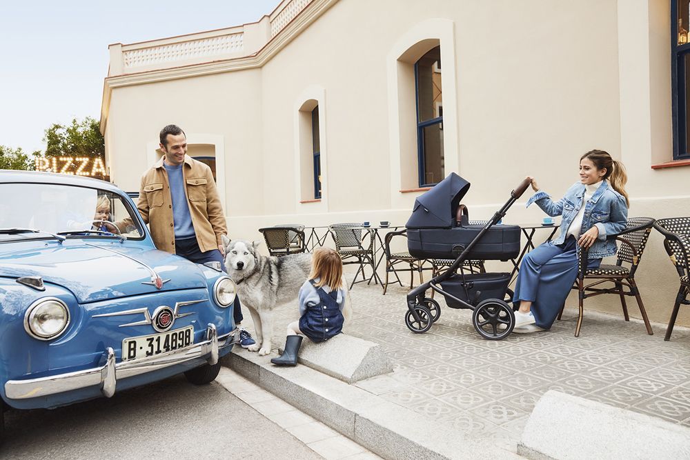EASYWALKER SET XXL kočárek kombinovaný Jimmey Indigo Blue s příslušenstvím - obrázek 49