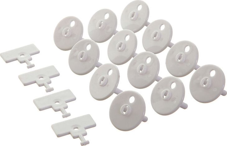 DREAMBABY Kryty na elektrickou zásuvku 12 ks + 4 klíče - obrázek 1