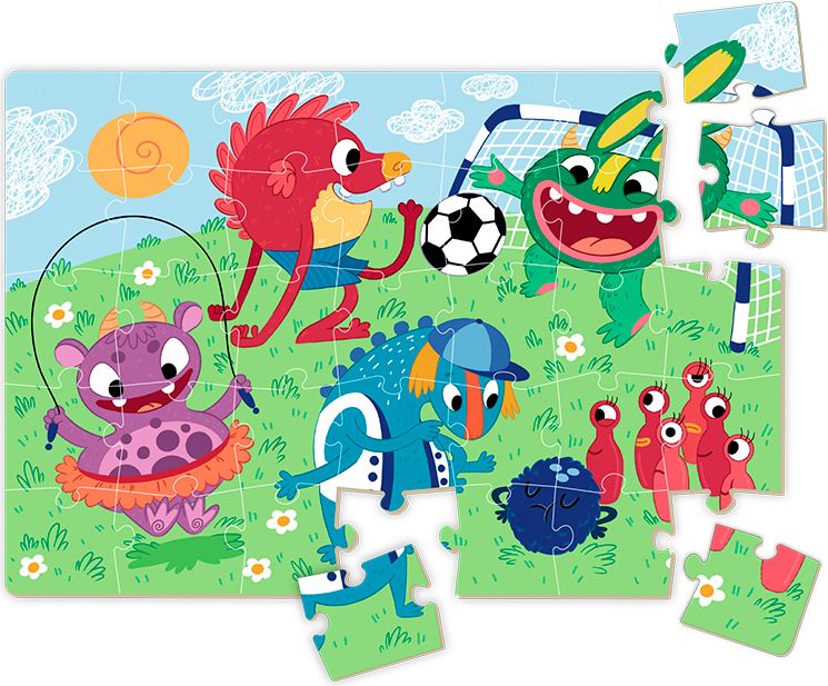 DODO Puzzle mini, sada 5 kusů 35 dílkových puzzlí - obrázek 7