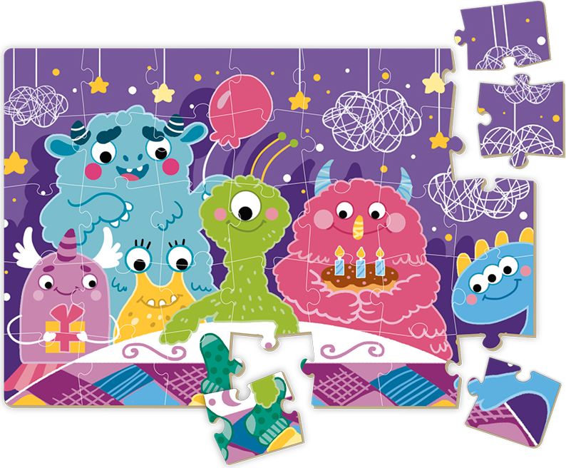 DODO Puzzle mini, sada 5 kusů 35 dílkových puzzlí - obrázek 10