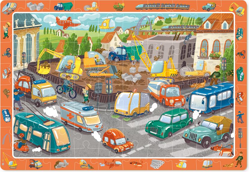 DODO Puzzle s hledáním obrázků Na cestě 80 dílků - obrázek 2