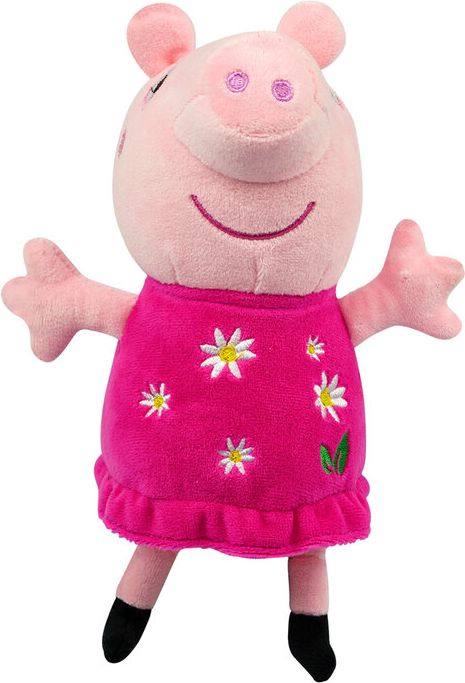 PEPPA Pig ECO plyšová Peppa 20cm kytičkové šaty 0+ - obrázek 1
