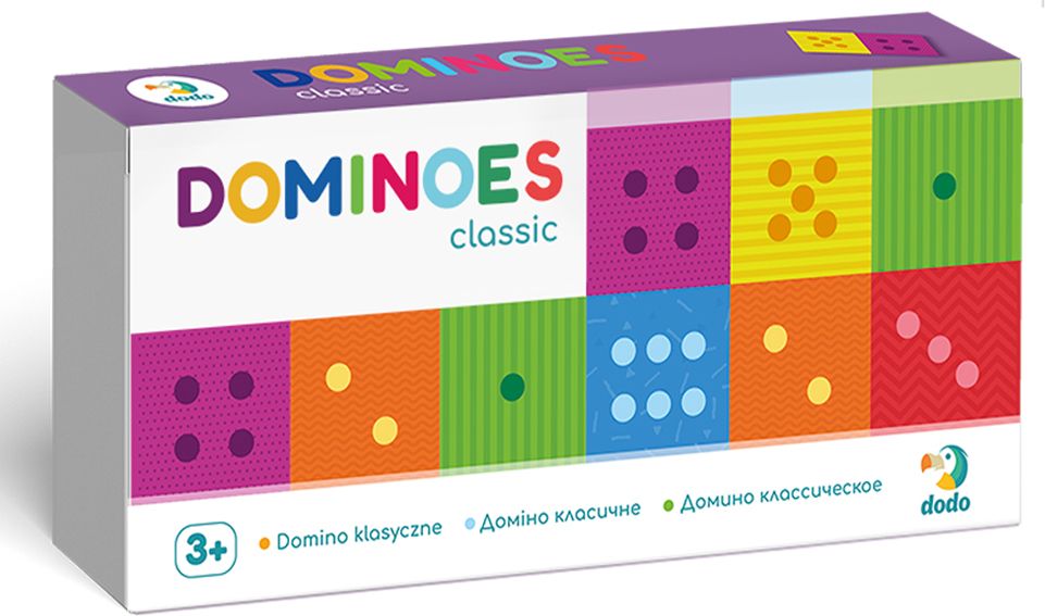 DODO Domino sada 2 kusů Klasik a Zvířátka- 28 dílků - obrázek 2