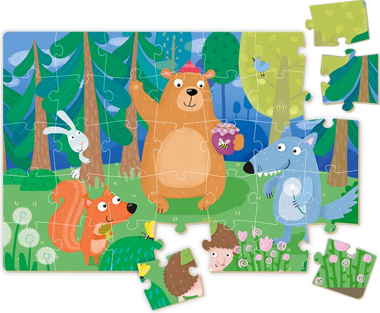 DODO Puzzle mini, sada 5 kusů 35 dílkových puzzlí - obrázek 4