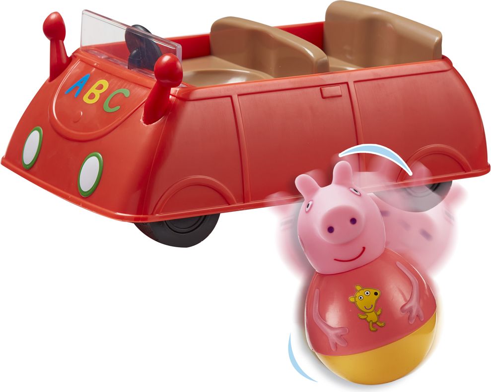 PEPPA Pig WEEBLES - Roly Poly figurka s autem - obrázek 2