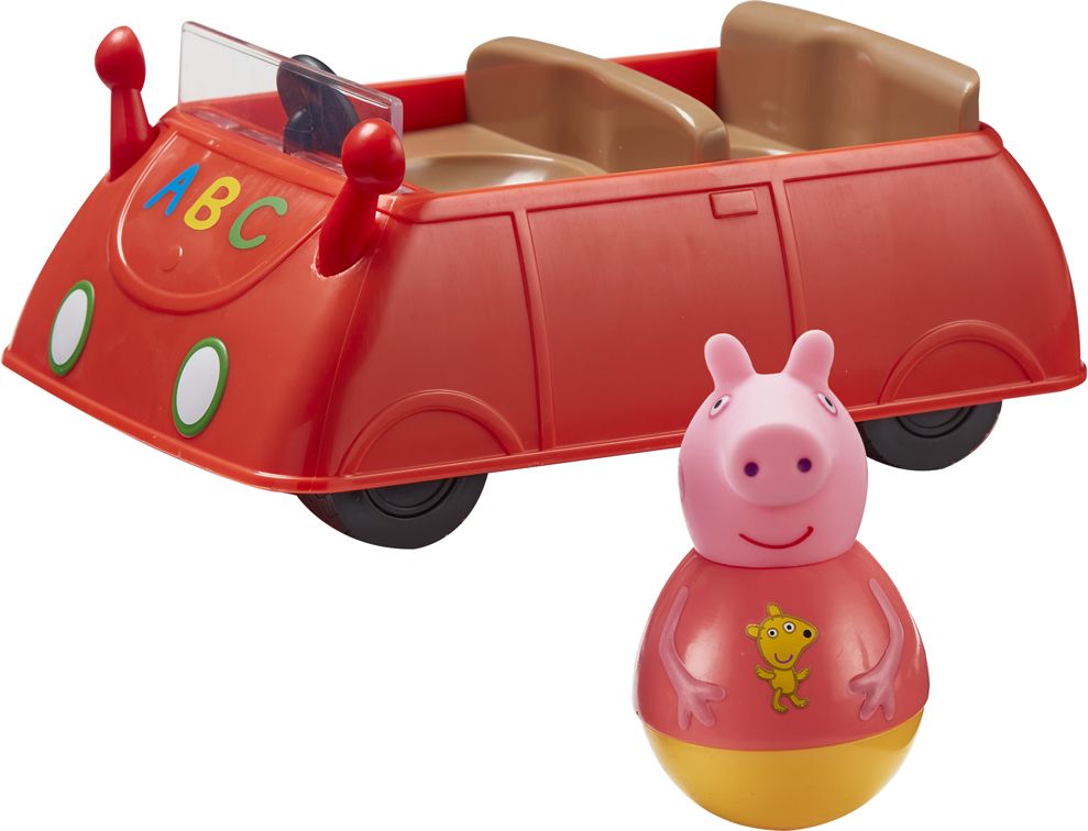 PEPPA Pig WEEBLES - Roly Poly figurka s autem - obrázek 3