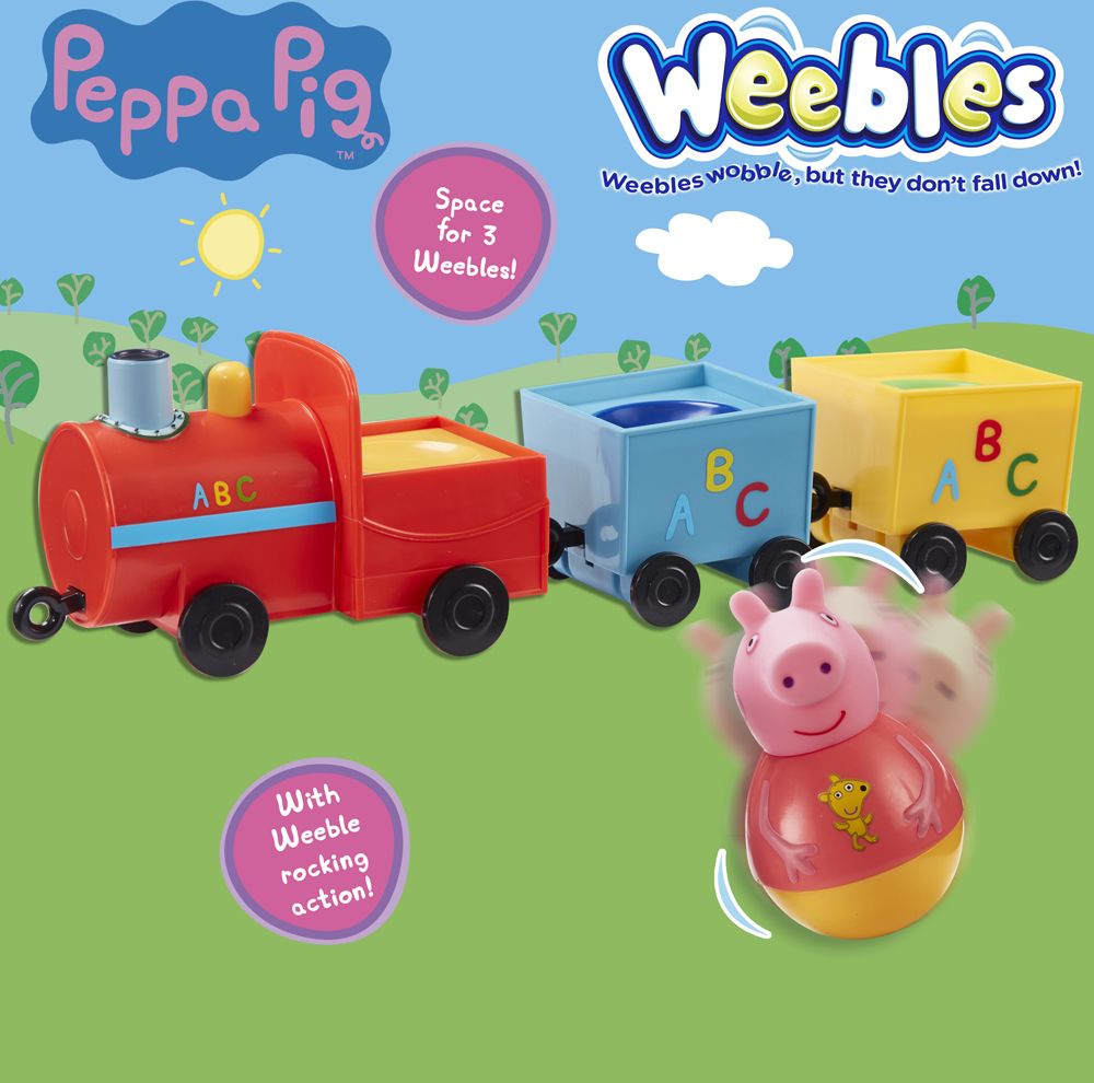 PEPPA Pig WEEBLES - Roly Poly figurky a vláček - obrázek 4
