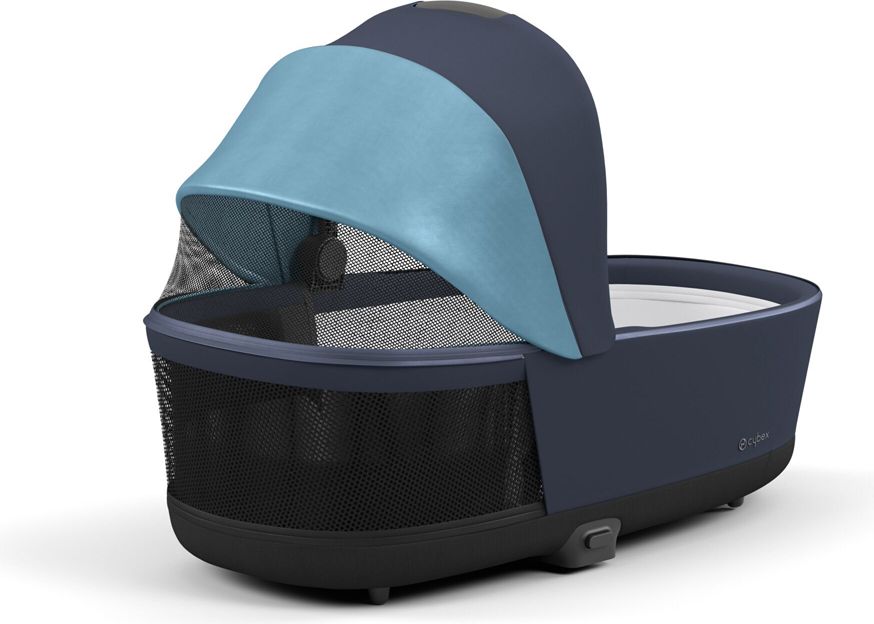 CYBEX Kočárek Priam 4.0 Chrome Brown, seat pack, lux carry cot Nautical Blue - obrázek 12