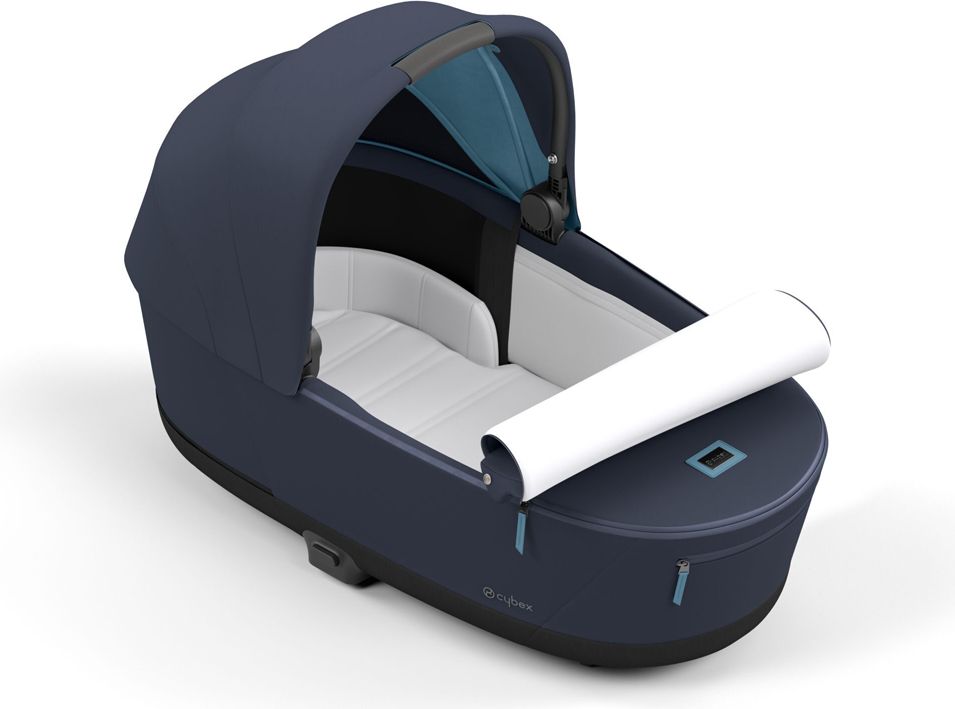 CYBEX Kočárek Priam 4.0 Chrome Brown, seat pack, lux carry cot Nautical Blue - obrázek 15