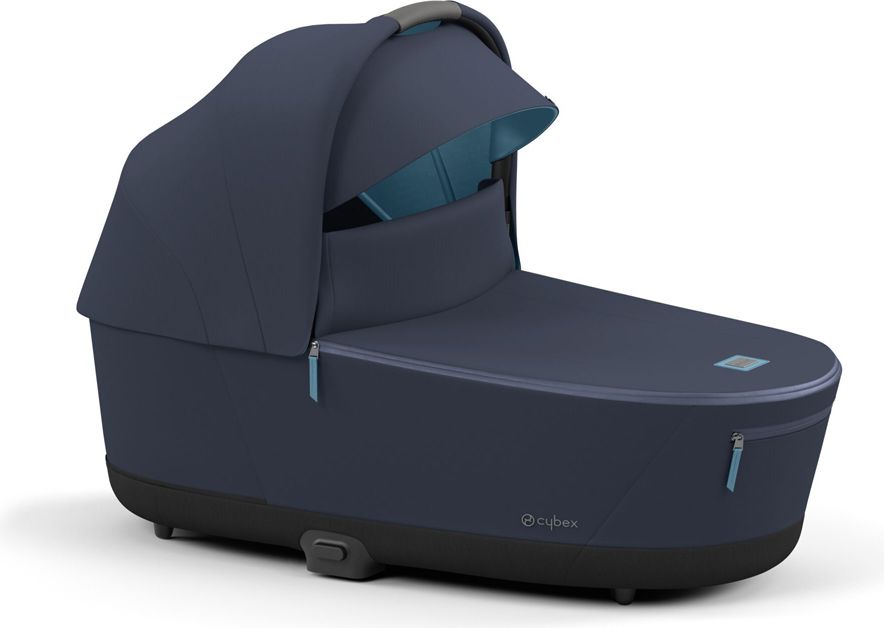 CYBEX Kočárek Priam 4.0 Chrome Brown, seat pack, lux carry cot Nautical Blue - obrázek 16