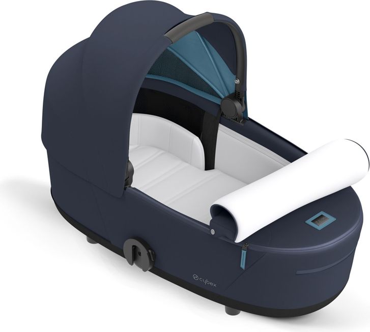 CYBEX Kočárek Mios 3.0 Chrome Brown, seat pack, lux carry cot Nautical Blue - obrázek 3