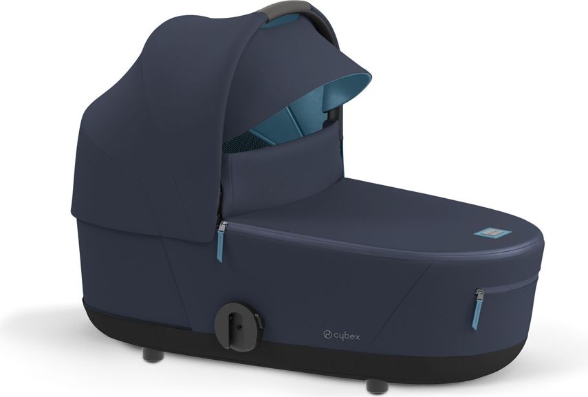 CYBEX Kočárek Mios 3.0 Chrome Brown, seat pack, lux carry cot Nautical Blue - obrázek 4