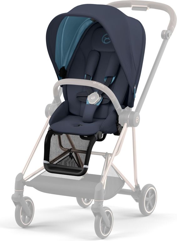 CYBEX Kočárek Mios 3.0 Chrome Brown, seat pack, lux carry cot Nautical Blue - obrázek 9