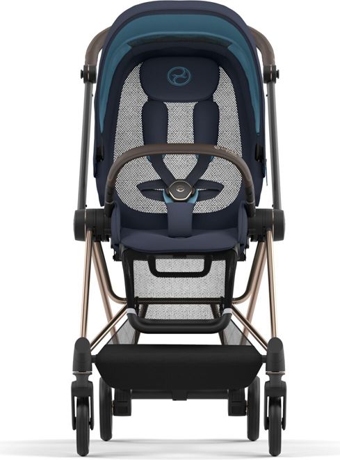 CYBEX Kočárek Mios 3.0 Chrome Brown, seat pack, lux carry cot Nautical Blue - obrázek 11