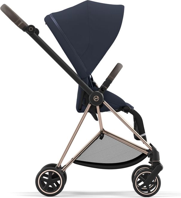CYBEX Kočárek Mios 3.0 Chrome Brown, seat pack, lux carry cot Nautical Blue - obrázek 12