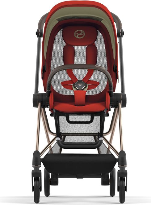 CYBEX Kočárek Mios 3.0 Chrome Black, seat pack, lux carry cot Autumn Gold - obrázek 4