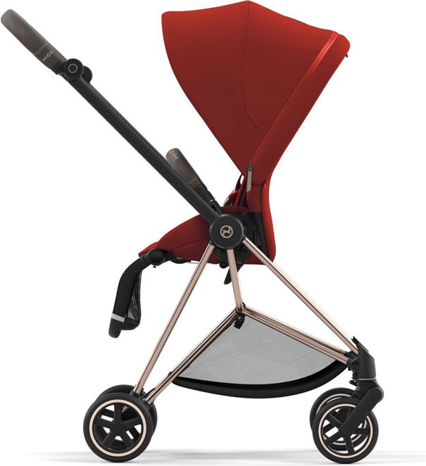 CYBEX Kočárek Mios 3.0 Chrome Black, seat pack, lux carry cot Autumn Gold - obrázek 7