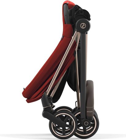 CYBEX Kočárek Mios 3.0 Chrome Black, seat pack, lux carry cot Autumn Gold - obrázek 9