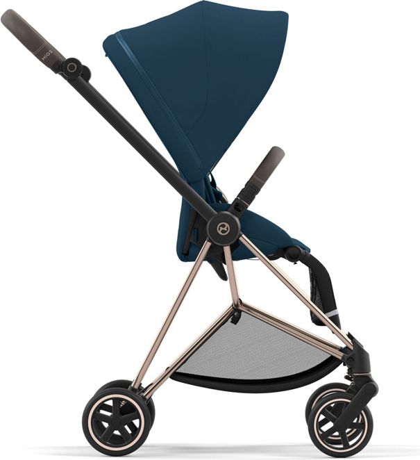 CYBEX Kočárek Mios 3.0 Chrome Black, seat pack, lux carry cot Mountain Blue - obrázek 5