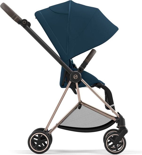 CYBEX Kočárek Mios 3.0 Chrome Black, seat pack, lux carry cot Mountain Blue - obrázek 6