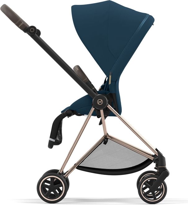 CYBEX Kočárek Mios 3.0 Chrome Black, seat pack, lux carry cot Mountain Blue - obrázek 7