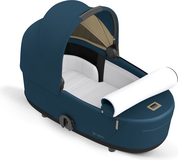 CYBEX Kočárek Mios 3.0 Chrome Black, seat pack, lux carry cot Mountain Blue - obrázek 12