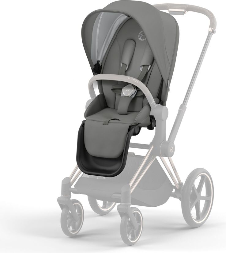 CYBEX Kočárek Priam 4.0 Chrome Brown, seat pack, lux carry cot Soho Grey - obrázek 2