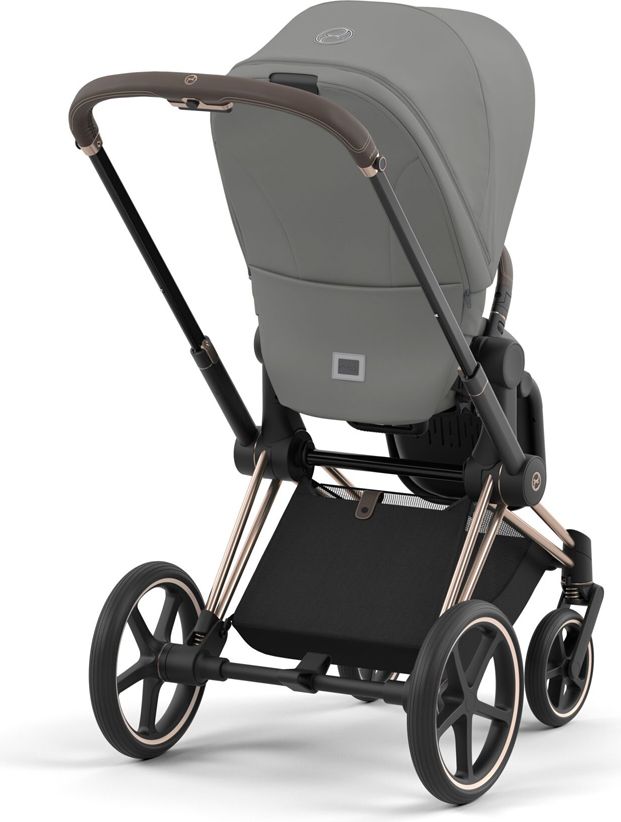 CYBEX Kočárek Priam 4.0 Chrome Brown, seat pack, lux carry cot Soho Grey - obrázek 7