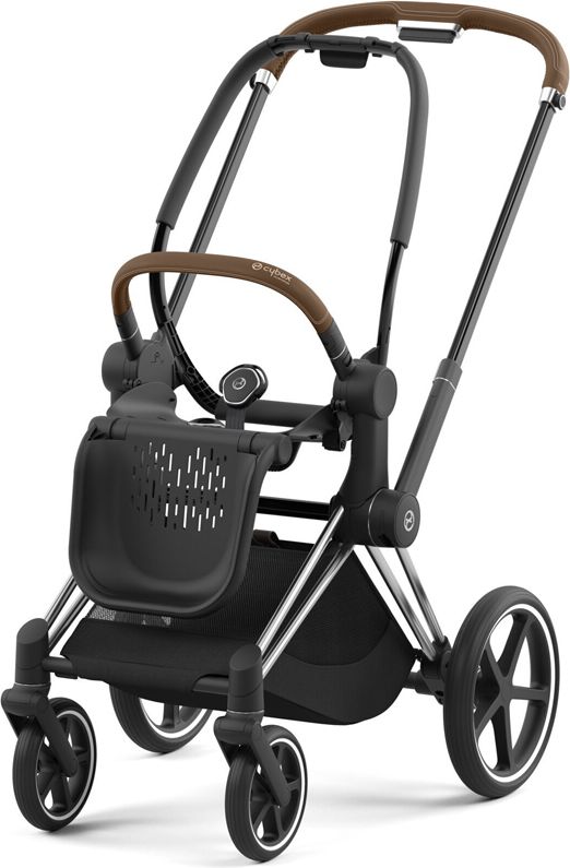 CYBEX Kočárek Priam 4.0 Chrome Brown, seat pack, lux carry cot Soho Grey - obrázek 9