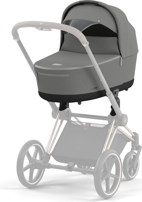 CYBEX Kočárek Priam 4.0 Chrome Brown, seat pack, lux carry cot Soho Grey - obrázek 15