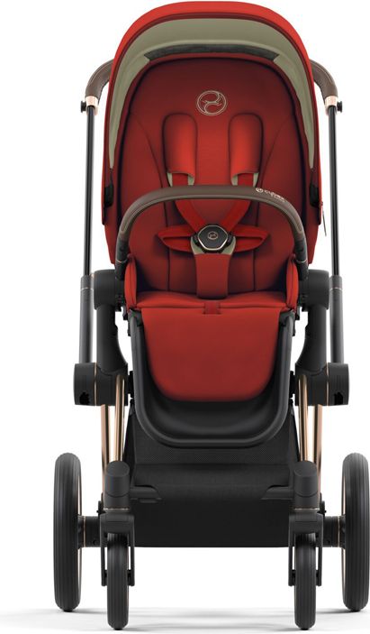 CYBEX Kočárek Priam 4.0 Matt Black, seat pack, lux carry cot Autumn Gold - obrázek 4