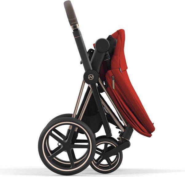CYBEX Kočárek Priam 4.0 Matt Black, seat pack, lux carry cot Autumn Gold - obrázek 8