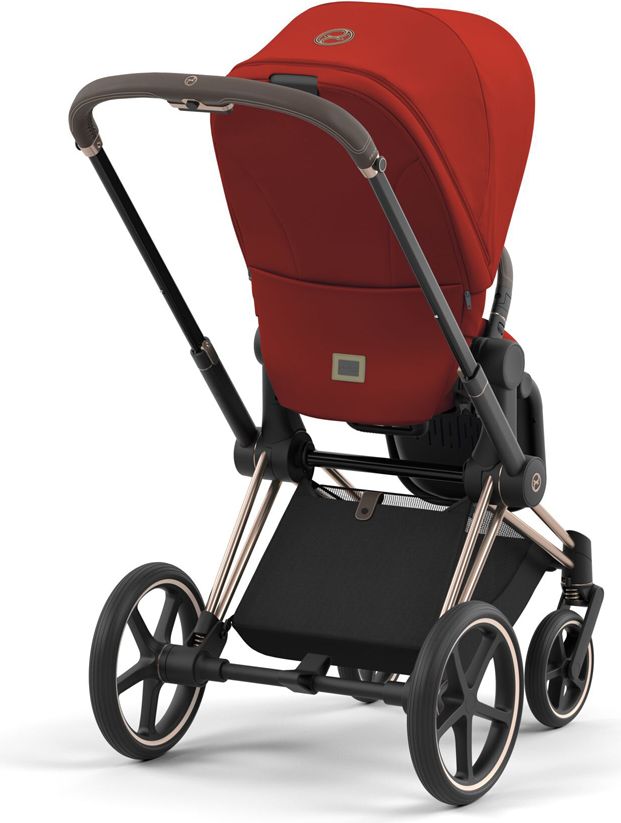 CYBEX Kočárek Priam 4.0 Chrome Brown, seat pack, lux carry cot Autumn Gold - obrázek 7