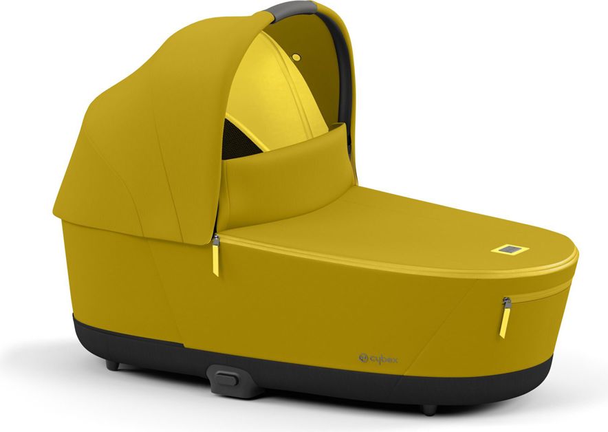 CYBEX Kočárek Priam 4.0 Chrome Black, seat pack, lux carry cot Mustard Yellow - obrázek 10