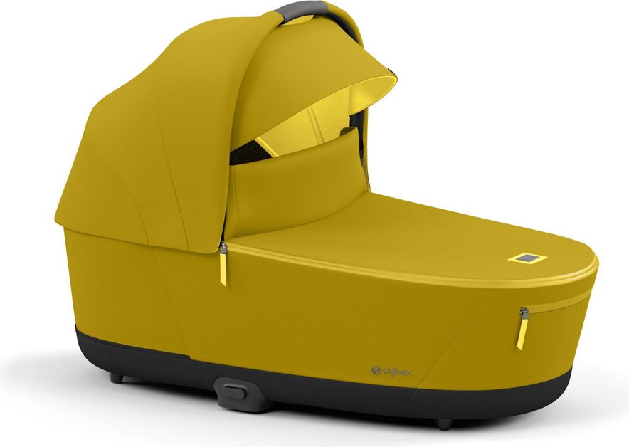 CYBEX Kočárek Priam 4.0 Chrome Black, seat pack, lux carry cot Mustard Yellow - obrázek 12