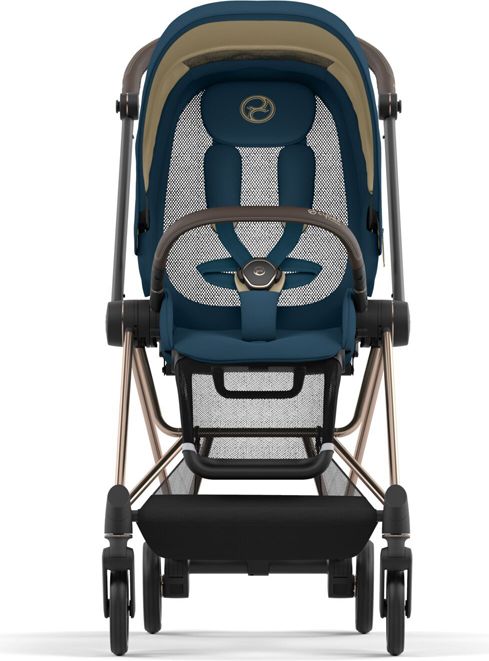 CYBEX Kočárek Mios 3.0 Chrome Brown, seat pack, lux carry cot Mountain Blue - obrázek 4
